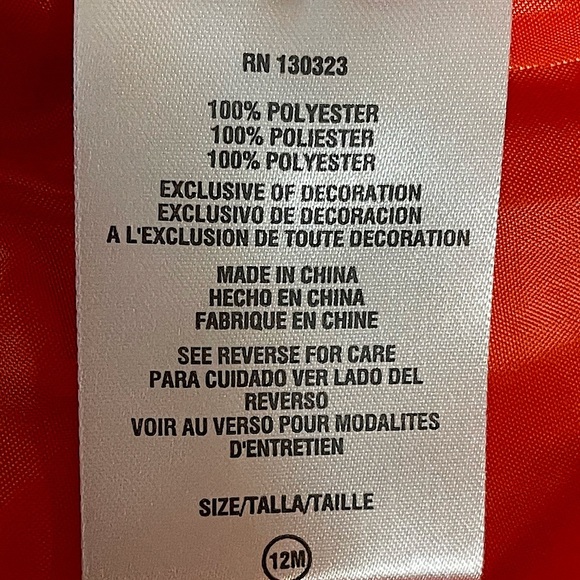 U.S. POLO ASSN. BRIGHT ORANGE VEST U.S. SZ 12 MONTHS EUC - Picture 9 of 10